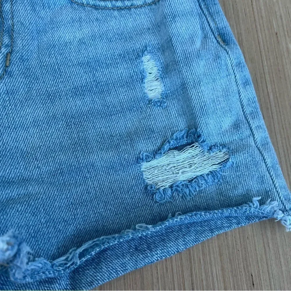 Old Navy Hi Rise Distressed Denim Shorts